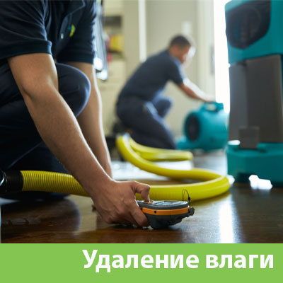 Удаление влаги после потопа в Ялте